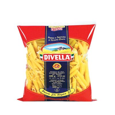 Pastificio Divella Pasta Penne Ziti Rigate (4 x 500gr)