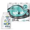 Splesh Cleaning Bundle of 3 Ply Toilet Roll White Original Scented, Soft & Quilted 24 Rolls with Splesh 3 in 1 Dishwasher Tablets Ultimate Freshness, Lemon Scent 150 Washes view 1