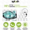Splesh Cleaning Bundle of 3 Ply Toilet Roll White Original Scented, Soft & Quilted 24 Rolls with Splesh 3 in 1 Dishwasher Tablets Ultimate Freshness, Lemon Scent 150 Washes view 3