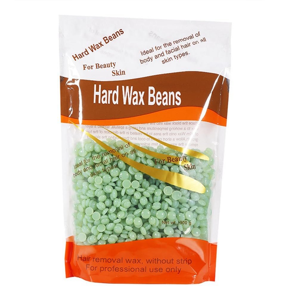 Qweradr 300g Waxing Wax Beans for Hair Removal Full Body Hot Film Hard Depilatory Wax Beads for Wax Heater Machine Easy Install Easy to Use E