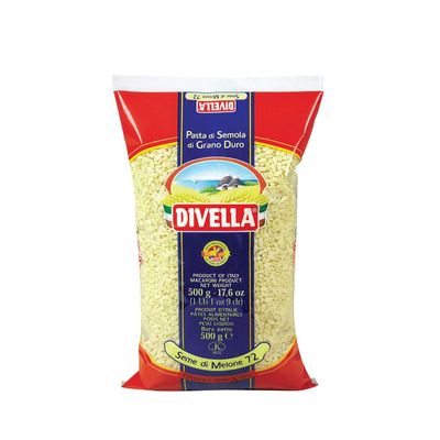 Pastificio Divella Pasta Semi Di Melone - Mellone Seeds Pasta (1 x 500g) - Ideal For Soups