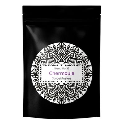 Chermoula Spice Mix - Makes 10 Family Meals - No Artificial Additives or Preservatives - Superior Hand Blended Premium Seasoning - Ideal for BBQ Rubs & Marinades - Spice Masters