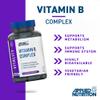 Applied Nutrition Vitamin B Complex High Strength, 90 Vegan Capsules, B1, B2, B3 Niacin, B5, B6, B7 Biotin, B9 Folic Acid, B12, with Choline, Inositol, PABA, Energy and Immune Support, Halal, UK Made view 2