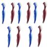 minkissy 10pcs Denture Toothbrush Denture Brush Double Sided Travel Care Tool Soft Bristles view 1
