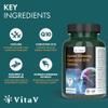 VitaV BrainGuard+ Korean Ginseng Coenzyme  Brain Supplement & Focus Supplement for Men & Women | Panax Ginseng Q10 Capsules for Memory, Cognitive Supplement & Energy Booster | 120 Capsules view 3