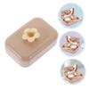 Anneome 2 Sets Portable Contact Lens Box Adorable Lens Case for Travel and Daily Small Fits Pocket view 4