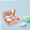 COLLBATH 2 Sets Portable Contact Lens Box Case Lens Holder for Organizer Travel Carrying view 2