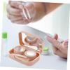 COLLBATH 2 Sets Portable Contact Lens Box Case Lens Holder for Organizer Travel Carrying view 3
