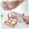 FRCOLOR 8sets Elegant Small Lens Box for Women Decorative Case Storage Leakproof Organizer for Contacts Lenses view 4