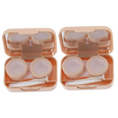 HAPINARY Portable Box 2 Sets Small Holder Tight for Travel Home Use Easy Access Identification