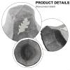 Felt Sauna Hat for Bath House, Comfortable Fit, Adjustable Strap, and Resistant (grey) view 4