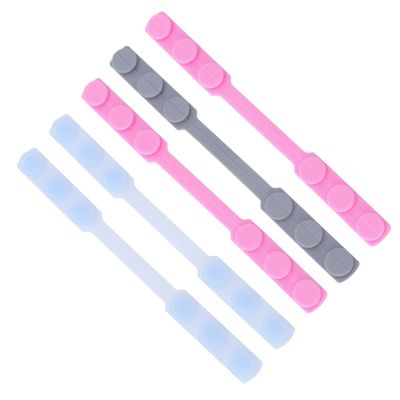 COLLBATH 5pcs Silicone Mask Ear Hook Extenders Reusable Adjustable Mask Strap Buckle Ear Protectors for Comfortable Wear Pressure Relief Travel Random Color
