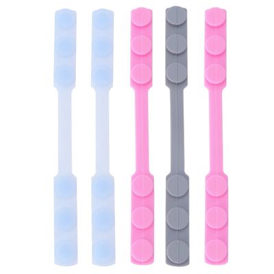 Gogogmee 5pcs Mask Ear Adjustable Mask Hook Reusable Soft Silicone Ear Protectors Pain Relief Anti-Tightening Extension Buckle for Comfortable