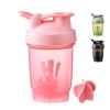 chongning Protein Shaker Bottle with Mixing Ball, 350ml Protein Powder Shaker Bottle, Leakproof Flip On Lid, Sports Gym Supplement Shaker Cup, Mini Water Bottle for Protein Shakes, BPA Free (Pink) view 1