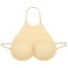 inhzoy Sponge Fake Breasts F Cup Breastplate Adjustable Straps Fake Boobs Crossdresser Cosplay Drag Queen Prosthesis Nude One Size view 1