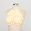 inhzoy Sponge Fake Breasts F Cup Breastplate Adjustable Straps Fake Boobs Crossdresser Cosplay Drag Queen Prosthesis Nude One Size view 3