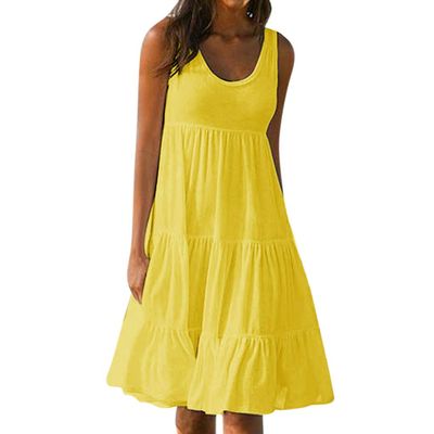 WILLBEST Vintage Dress for Women Plus Size Party Dress Silk Satin midi Swiss dot Women's Easter Dresses Cowl Neck Linen Women Plus Size Easter for Button up Side Slit Stretchy
