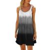 WILLBEST Royal Blue Dresses for Women Cotton Spaghetti Strap Ribbed Summer Dress with Sleeves Summer Beach Casual Black Dress for Women Sundresses Vacation Petite Chiffon view 1
