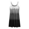 WILLBEST Royal Blue Dresses for Women Cotton Spaghetti Strap Ribbed Summer Dress with Sleeves Summer Beach Casual Black Dress for Women Sundresses Vacation Petite Chiffon view 4