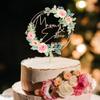 Party to Be Personalized Wedding Cake Topper in Wood Custom Bride and Groom Name Cake Topper Cake Decoration (Design 01) view 1