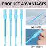 4Pcs Multifunction Manual Nose Hair Trimmer 360 Degree Rotating Nasal Hair Cutter Nose Hair Plucker Ear Pickers Gifts view 4