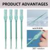 4Pcs Multifunction Manual Nose Hair Trimmer 360 Degree Rotating Nasal Hair Cutter Nose Hair Plucker Ear Pickers Gifts view 3