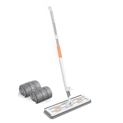 Flat Mop Floor Cleaning Mop Set Super Absorbent Selfcontained Slide Effortless Cleaning Tool