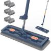 Flat Mop Floor Cleaning Mop Set Super Absorbent Selfcontained Slide Effortless Cleaning Tool view 4