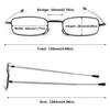 ABETOS Folding Reading Glasses Men Women Metal Pocket Foldable Readers with Flip Case Blue Light Blocking Portable Mini Glasses for Reading, Red+1.0 view 2