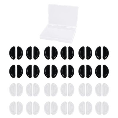 24 Pairs of Glasses Nose Pads, 1 Storage Box, Glasses Silicone Nose Pads, Glasses Adhesive Nose Pads, Glasses Soft Nose Pads, Glasses Accessories