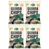 Eat Real Quinoa Chips Sour Cream Chive 90g Pack of 4 Plant Based Spring Onion Healthy Vegan Snack Crisps Gluten FREE Sharing Bag Treat with Welari Thank You Card | (4pack) (360g) view 1