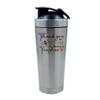 Crunchy Carrots Teachers Gift, Thank You for Bee-Ing an Amazing Teacher, 500ml Aluminium Shaker Bottle. (Silver)