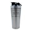 Thank You for Being My Boss, Best Boss Ever Gift, 500ml Aluminium Shaker Bottle for Supplement Shakes - Easy Clean, Durable Cup. (Silver) view 1