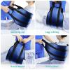 [] 110cm Patient Transfer Sling, Extra Wide, Bed Transfer Care Sling for Disabled, Elderly, Geriatric, Injured People, Safe to Move from car, Wheelchair, Bed (Blue, Extra Wide) view 3