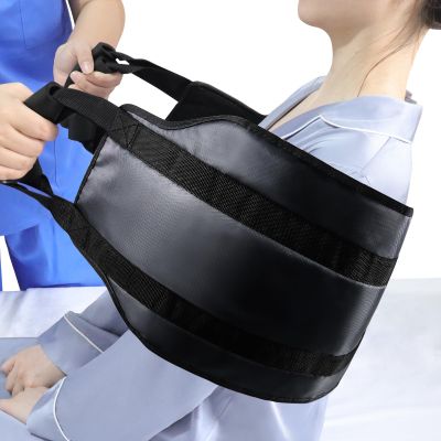 [] 110cm Patient Transfer Sling, Extra Wide, Bed Transfer Care Sling for Disabled, Elderly, Geriatric, Injured People, Safe to Move from car, Wheelchair, Bed (Black, Extra Wide)
