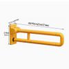 SHANGDAOYU Accessible Bathroom Handrail Railing, Foldable Assisted Safety Handle For The Elderly And Disabled, Non-Slip And Anti-Fall Safety Handle For Bathroom Use(Yellow,70cm(27.6in)) view 2