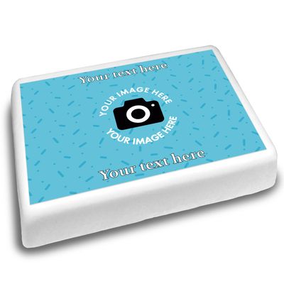 Cakeshop Landscape Personalised Fully Customisable Edible Cake Topper | Custom Image & Text | For Birthdays & Celebrations | Multiple Shapes & Sizes | Icing & Wafer Paper Options