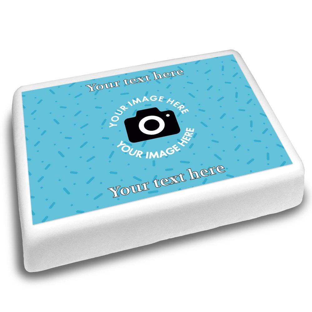 Cakeshop Landscape Personalised Fully Customisable Edible Cake Topper | Custom Image & Text | For Birthdays & Celebrations | Multiple Shapes & Sizes | Icing & Wafer Paper Options