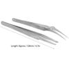 2Pcs Stainless Steel HighAccuracy Industrial Tweezers for ESD Antistatic Soldering and Repair, Includes TE01 Eagle and TC01 Crane Tweezers with Portable Pouch, Ideal for view 4