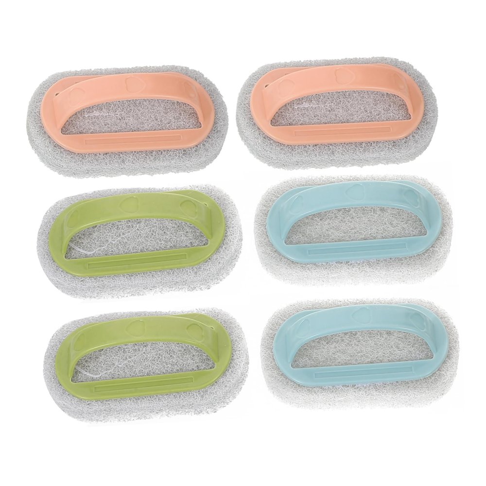 NIYANGLE Ink Remover Brush Set 6pcs Cleaning Brush Smooth Finish Screen Print Brushes for Supplies