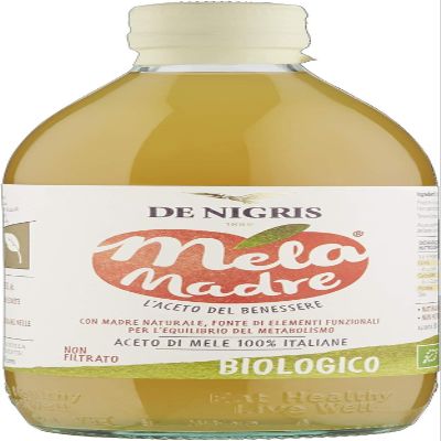 DeNigris Melamadre, Unfiltered Madre Apple Cider Vinegar From 100% Italian Apples - Condiment With A Delicate Taste (1 x 500ml)