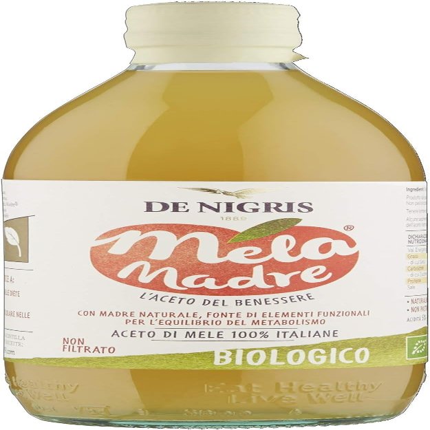 DeNigris Melamadre, Unfiltered Madre Apple Cider Vinegar From 100% Italian Apples - Condiment With A Delicate Taste (1 x 500ml)