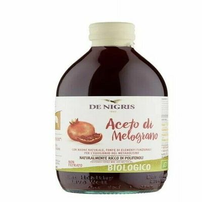 DeNigris Pomegranate Vinegar - Unpasteurized And Filtered - Condiment With A Delicate Taste (1 x 500ml)