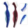FRCOLOR 10pcs Double Sided Denture Brush Blue Denture Cleaning Brush for Braces Toothbrush view 3