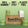 BamBliss Premium Bamboo Toilet Paper | 24 Pack Wrapped 3-Ply Toilet Roll | Eco-Friendly Toilet Paper | Plastic Free, Soft, Sustainable & Biodegradable Loo Roll (24 Count (Pack of 1), 24, Rolls) view 2