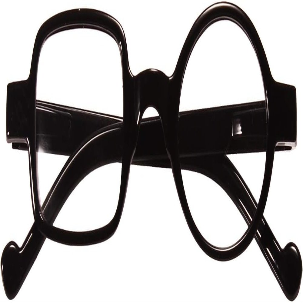 Ashilun One Square One Round Irregular Reading Glasses Retro Readers with Spring Hinge (+350,Black)
