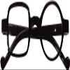 Ashilun One Square One Round Irregular Reading Glasses Retro Readers with Spring Hinge (+350,Black) view 1