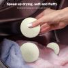 Qurygin Lint Balls for Dryer,Round Fabric Softener Balls - 4 Reusable Natural Fabric Softener Ball, Dry Cleaning Kit Laundry Room Supplies for Home Dormitory view 4