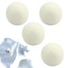 Qurygin Laundry Dryer Balls | Round Fabric Softener Balls - 4 Reusable Natural Fabric Softener Ball, Dry Cleaning Kit Laundry Room Supplies for Home Dormitory view 1