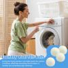 Qurygin Laundry Dryer Balls | Round Fabric Softener Balls - 4 Reusable Natural Fabric Softener Ball, Dry Cleaning Kit Laundry Room Supplies for Home Dormitory view 2